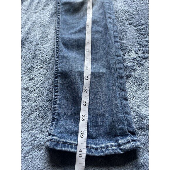 Express Jeans Womens Size 12 Long Stretch Denim Perfect Legging High Rise - Picture 7 of 8